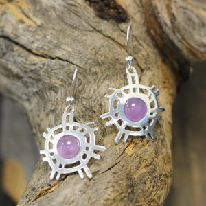 The Sun amethyst earrings