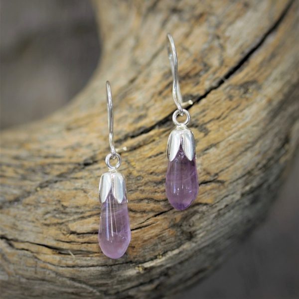 Amethyst Droplet earrings - Image 2