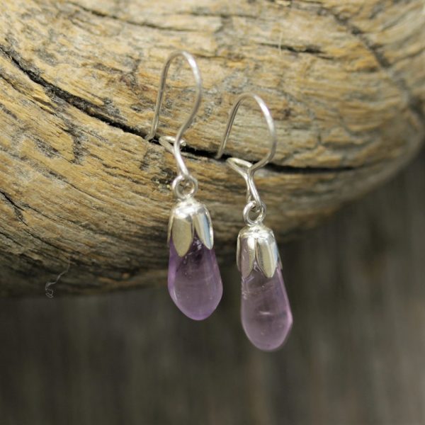 Amethyst Droplet earrings