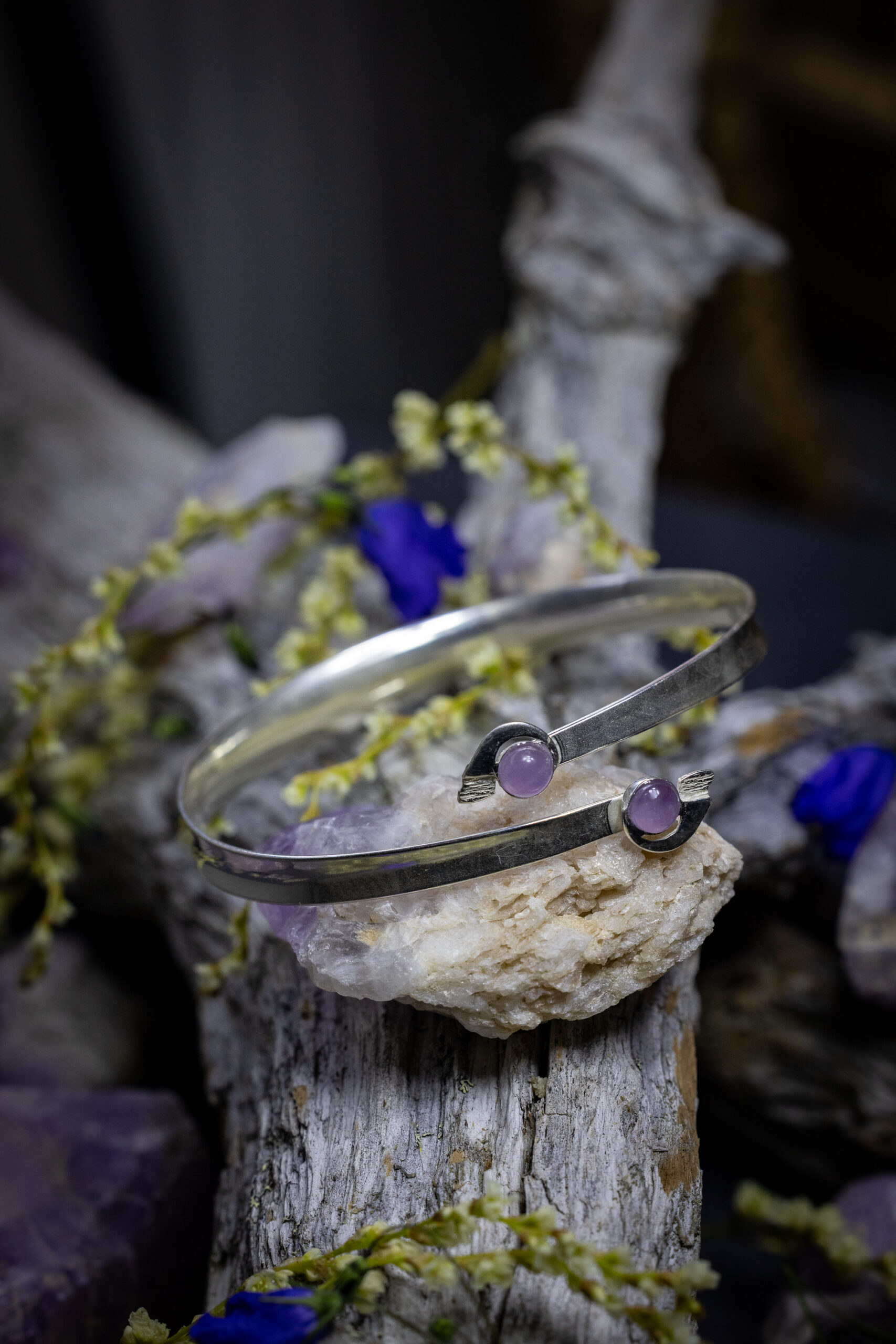 Northern lights amethyst bracelet