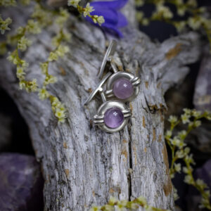 Quiet waters amethyst cufflinks