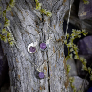 Northern Lights amethyst set