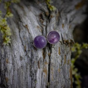 Dew drop amethyst earrings 7mm