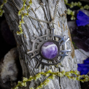 The Sun Amethyst Pendant, large