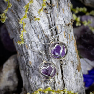 Treasure amethyst earrings