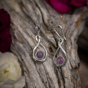 Flower of Hope amethyst earrings