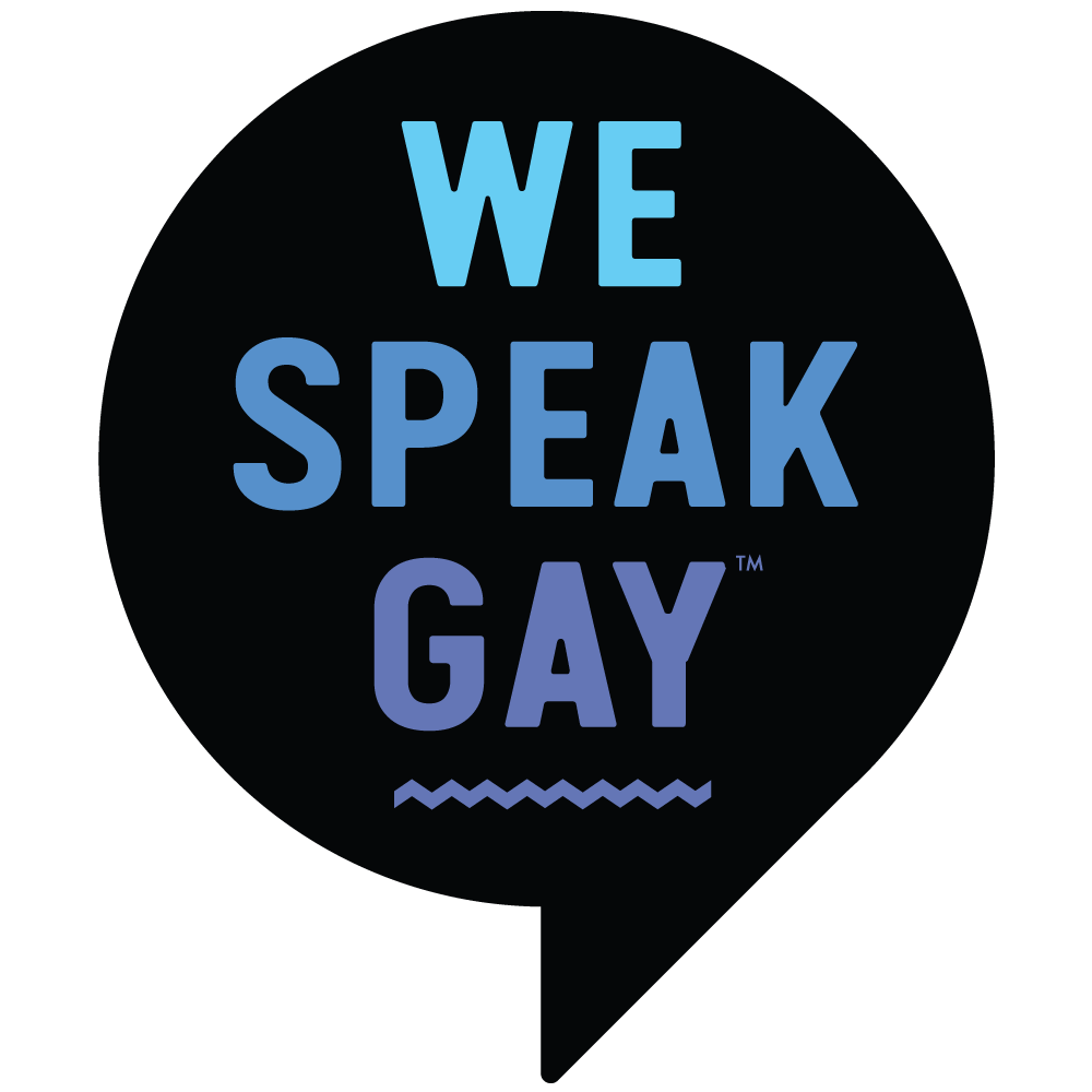 We speak Gay -logo