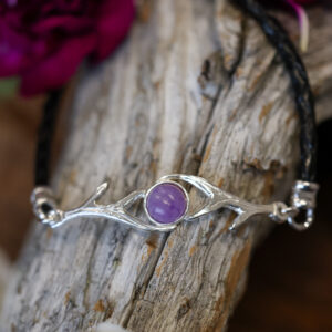 Frostantler bracelet with leather band